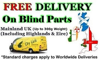 Free Delivery on Vertical Blind Spares within the UK