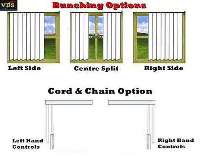 Vertical Blind Options for bunching